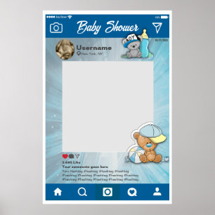 Poster Quadro de Seleção Personalizada do Instagram do ch