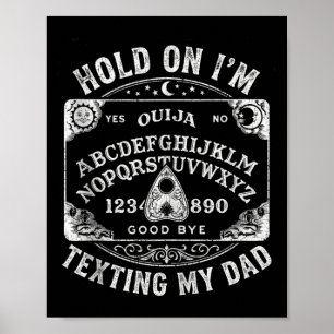 Poster Quadro desculpe não posso falar no telefone pai ta