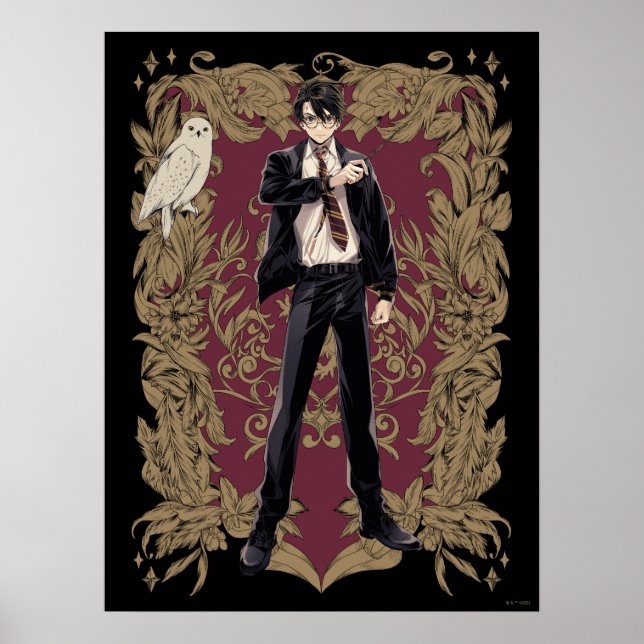 Poster Quadro do Ornamentado Anime HARRY POTTER™ (Frente)