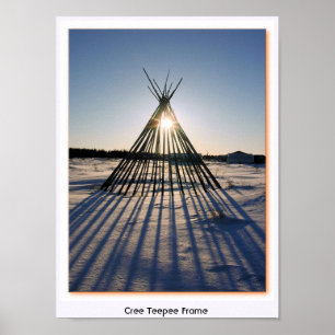 Pôster Quadro do Teepee do Cree