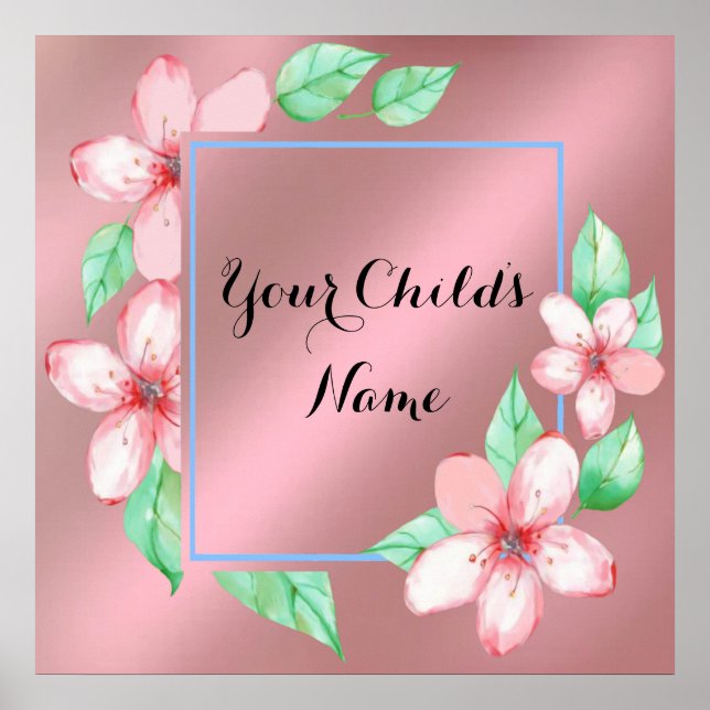 Poster Quadro Floral (Frente)