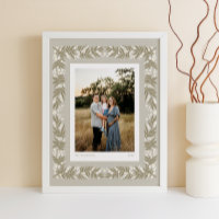 Quadro Floral de Arte Folclórica de bege Suave com