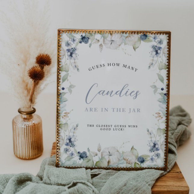 Poster Quadro Floral de inverno adivinha quantos Chás de  (Criador carregado)