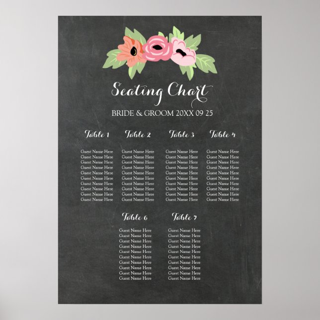 Pôster Quadro Floral Vintage 6 Mesa (Frente)