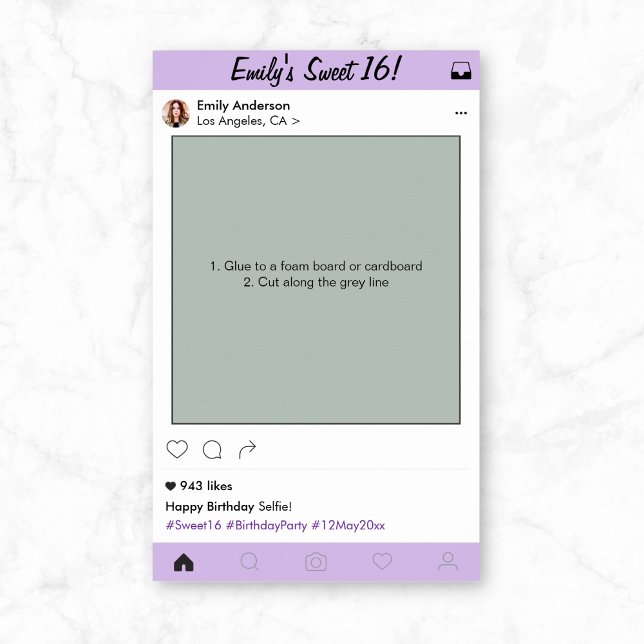 Poster Quadro Foto Prop Booth do Partido Quinceanera 16 (Criador carregado)