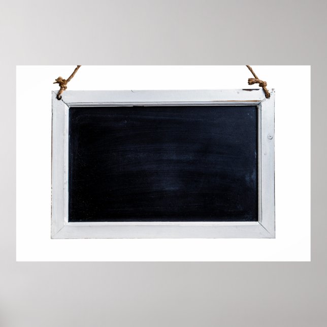 Poster Quadro negro de sinais preto (Frente)