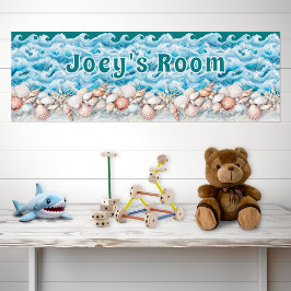 Poster Quadro Personalizado para Quarto de Bebê Praia