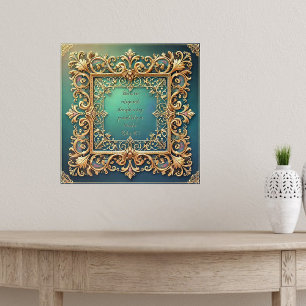 Poster Quadro Preenchimento Filigrana Versículo da Bíblia