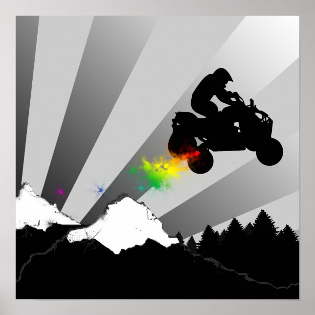 Poster quads: trilha de sujeira : (Frente)