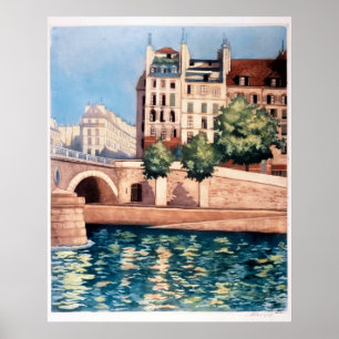 Poster "Quai Saint-Michel", Paris,