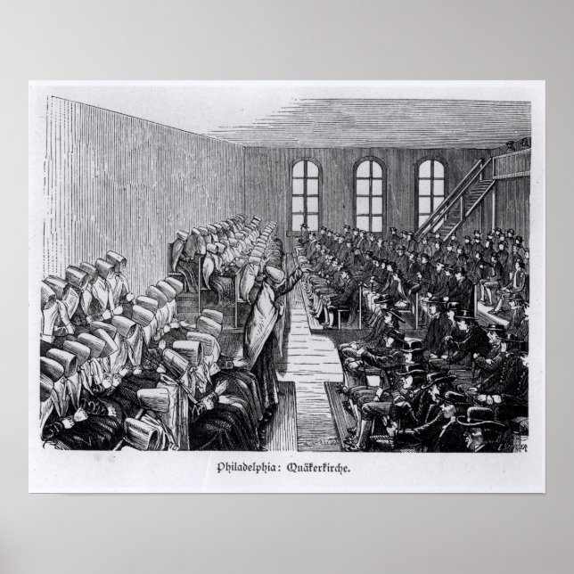 Poster Quaker Meeting, Filadélfia (Frente)