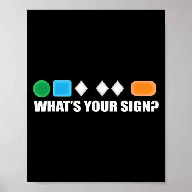 Poster Qual é o Seu Sinal de Esqui Dificuldade Esqui Esqu (Frente)