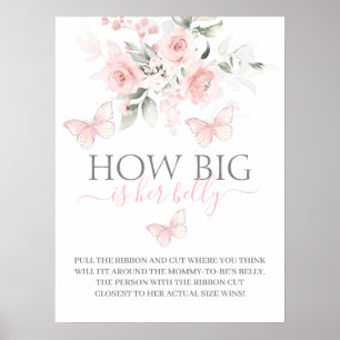 Poster Qual é o tamanho do seu sinal de borboleta