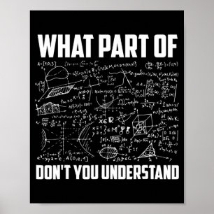 Poster Qual Parte De Você Não Entende Professor De Matemá