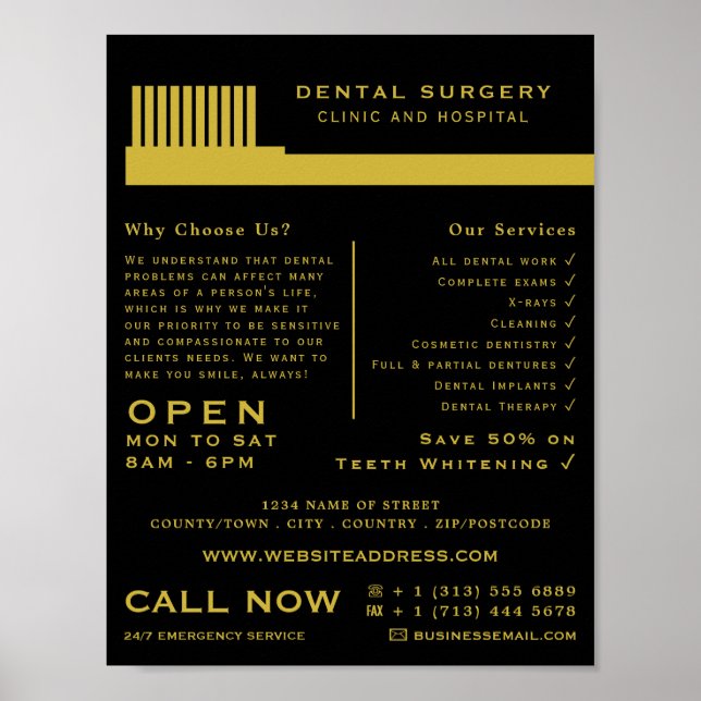 Poster Qualquer escova de dentes colorida, odontologia, a (Frente)