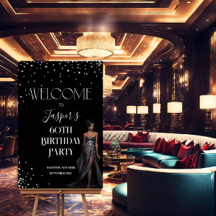 Poster QUALQUER EVENTO - Sinal de Boas-Vindas Glamour Afr