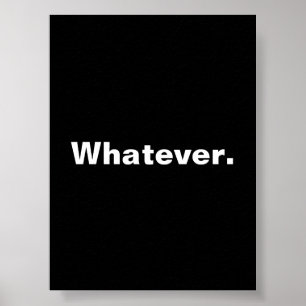 Poster Qualquer palavra de design minimalismo