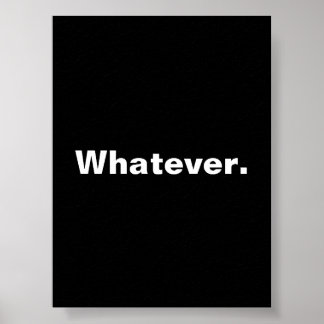 Poster Qualquer palavra de design minimalismo