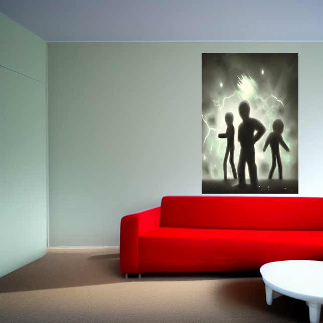 Poster Quando a alienígena vem atrás de você | AI Art Pos (Criador carregado)