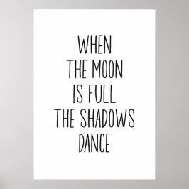 Poster Quando a lua é cheio