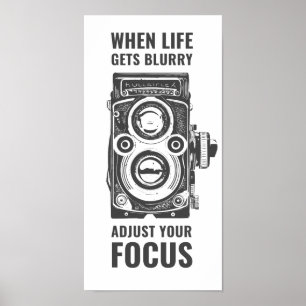 Poster Quando a vida fica desfocada, ajuste seu foco Vi