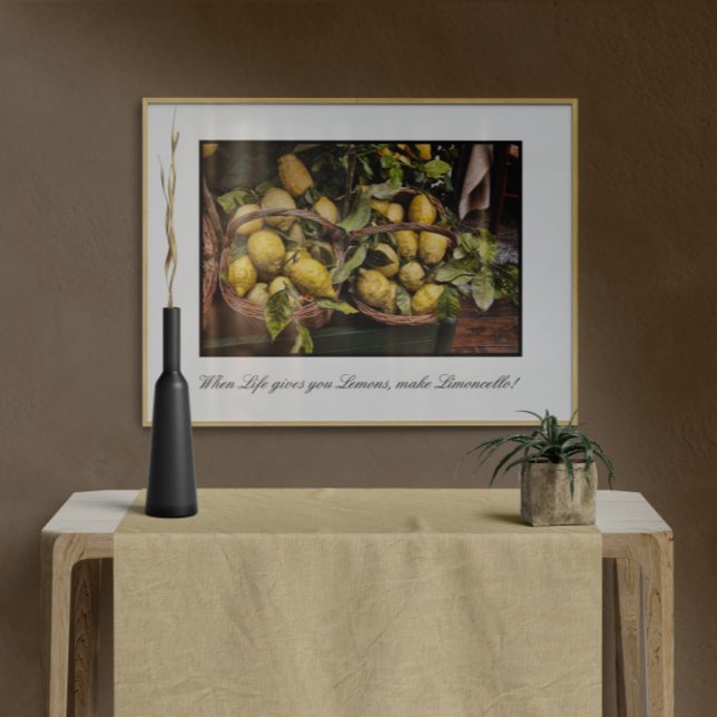 Poster Quando A Vida Lhe Dá Limões Fazem Limoncello Poste (Criador carregado)