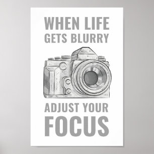 Poster Quando a vida obtem obscura ajuste sua motivação