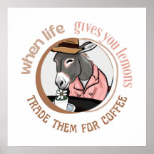 Quando a vida, os limões trocam-nos por café