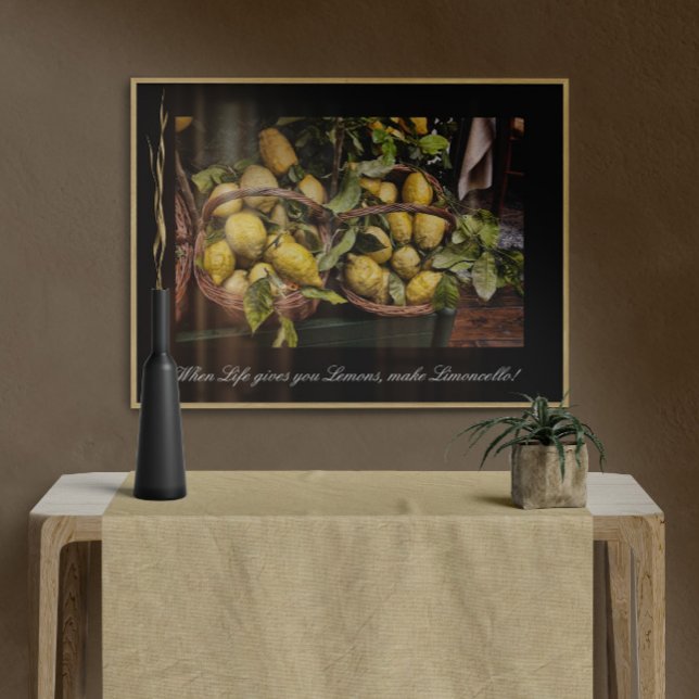 Poster Quando A Vida Te Dá Limões Fazem Limoncello (Criador carregado)