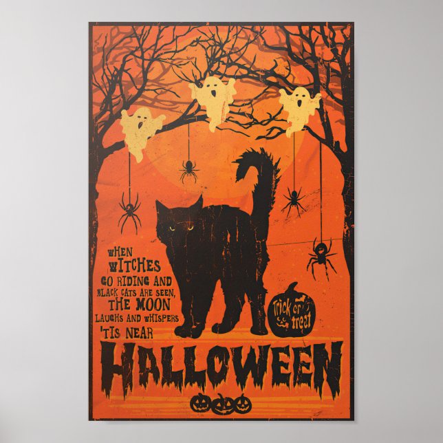 Poster Quando As Bruxas Andam E Gatos Negros São Vistos (Frente)