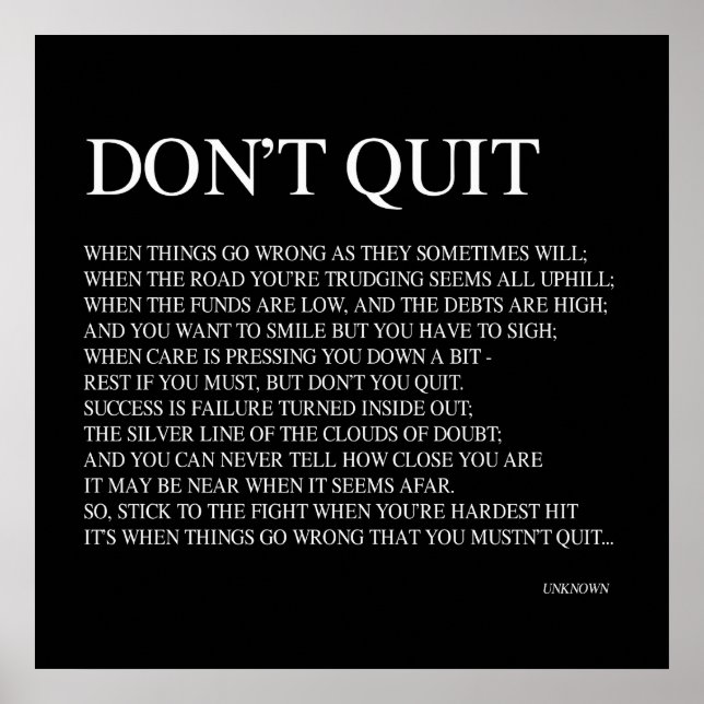 POSTER QUANDO AS COISAS CORREM ERRADAS COMO POR VEZES IRÃ (Frente)