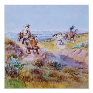 Pôster “Quando as Vacas Eram Selvagens” por Charles M Rus