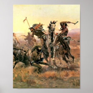 Poster Quando Blackfoot Sioux Conhece Charles Marion Russ