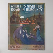 Quando é o período noturno em Burgundy