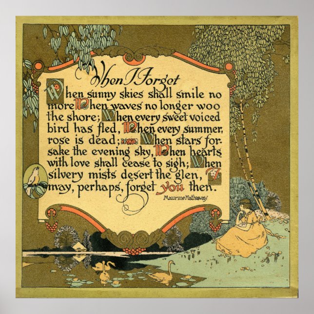 Poster "Quando Esqueço" (Frente)