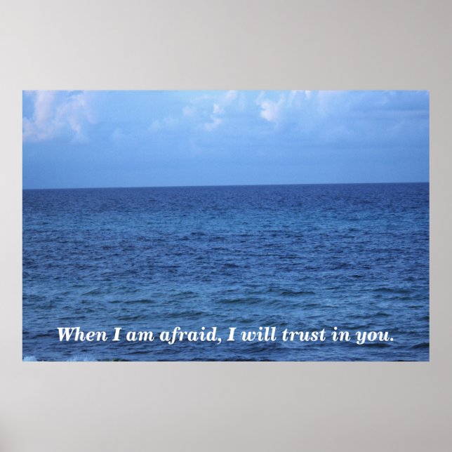 Pôster Quando estou com medo (Frente)