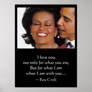 POSTER QUANDO ESTOU COM VOCÊ POSTER, BARACK E MICHELLE OB