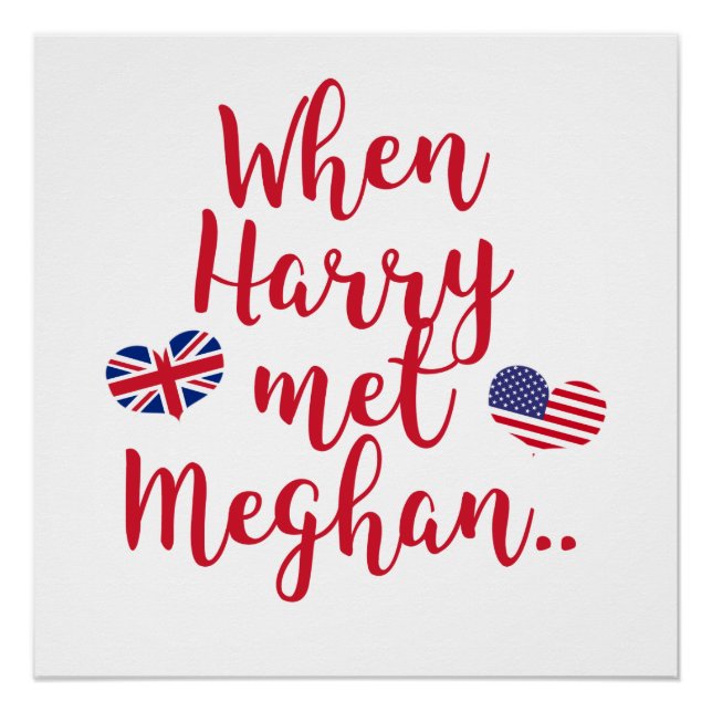 Pôster Quando Harry conheceu Meghan | Casamento Real Dive (Frente)
