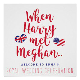 Pôster Quando Harry conheceu Meghan | Casamento Real Pers
