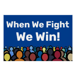 Pôster Quando Lutamos, Ganhamos Harris Walz