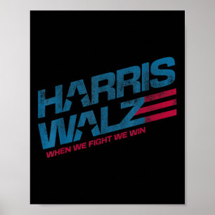 Poster Quando Lutamos Ganhamos Kamala Harris Lady Boho