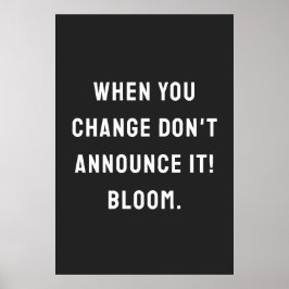 Poster Quando mudares, não o anuncies!