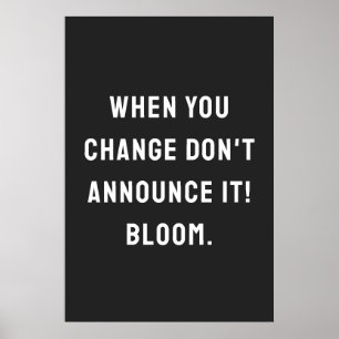 Poster Quando mudares, não o anuncies!