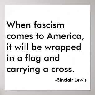 Poster Quando o fascismo vem a América, será wrapp…