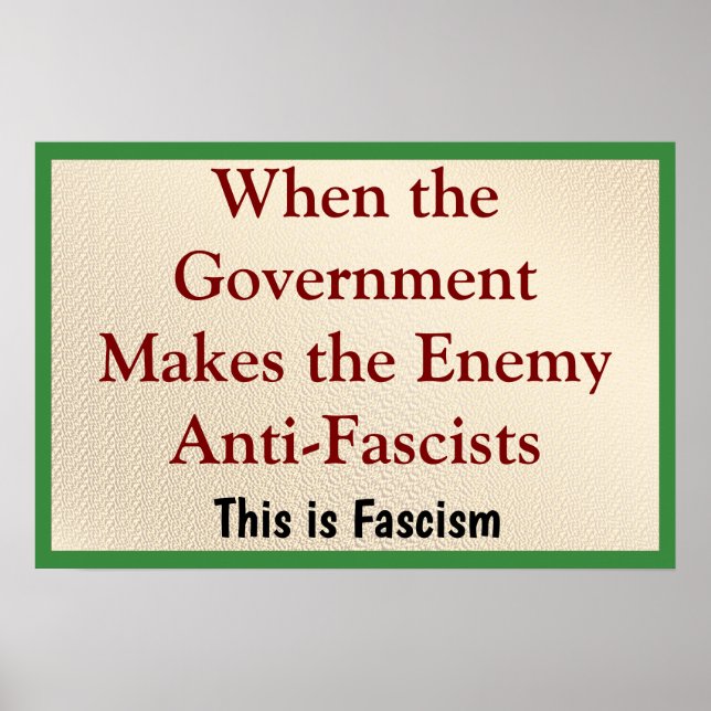 Poster Quando o Inimigo é Antifascista (Frente)