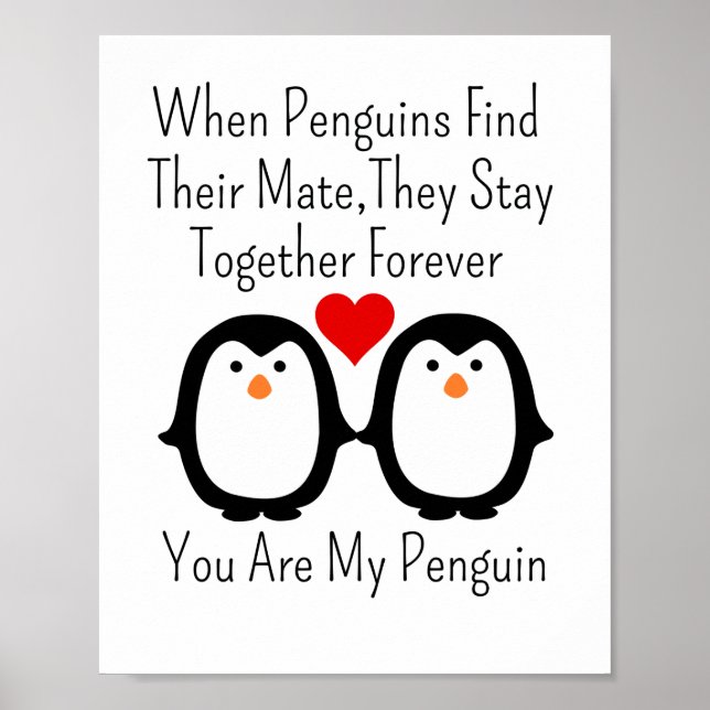 Poster Quando Os Pinguins Encontram O Seu Companheiro Ele (Frente)