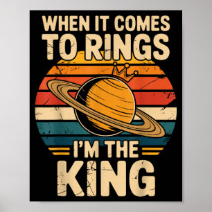 Poster Quando se trata de anéis Saturno Planetas retrógra