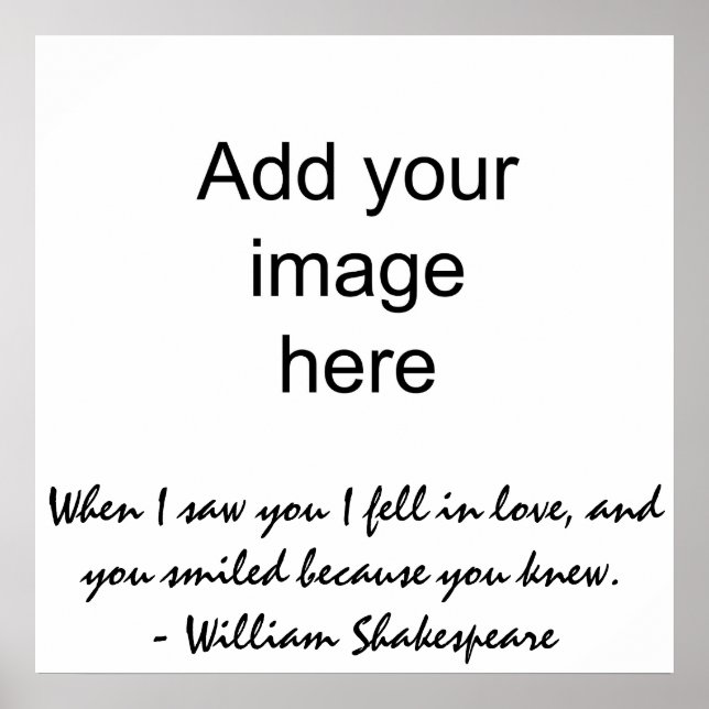 Pôster Quando te vi, apaixonei-me - Wall Art (Frente)