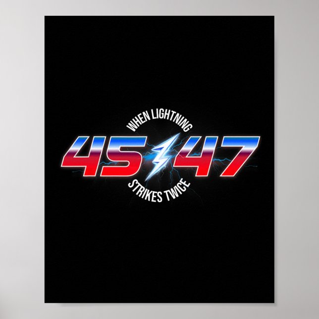 Poster Quando Um Relâmpago Atinge Duas Vezes 45 47 Reelei (Frente)