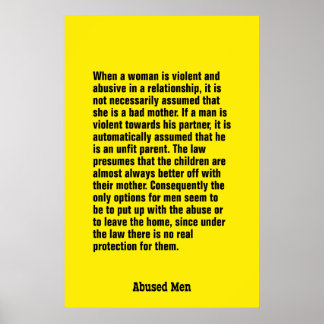 Poster Quando Uma Mulher É Violenta E Abusiva...